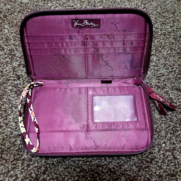 Wine colored Vera Bradley wallet - Picture 2 of 2